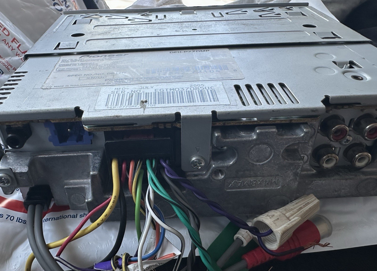 Pioneer (Premier) DEH-P770MP In-Dash Stereo Receiver Old School Tested/Rare