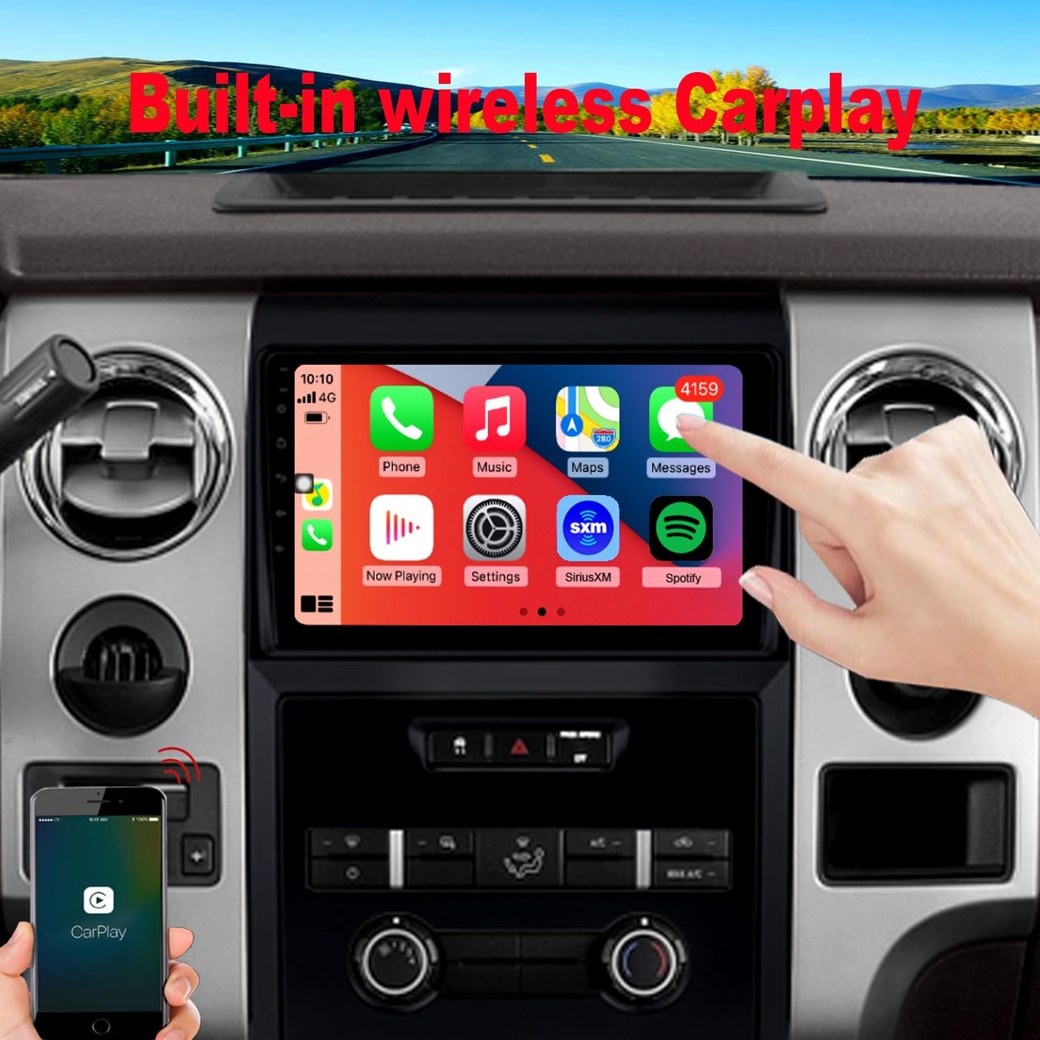 for Ford F150 Radio Upgrade 2013 2014,Android Stereo Navigation Replacement,Q…