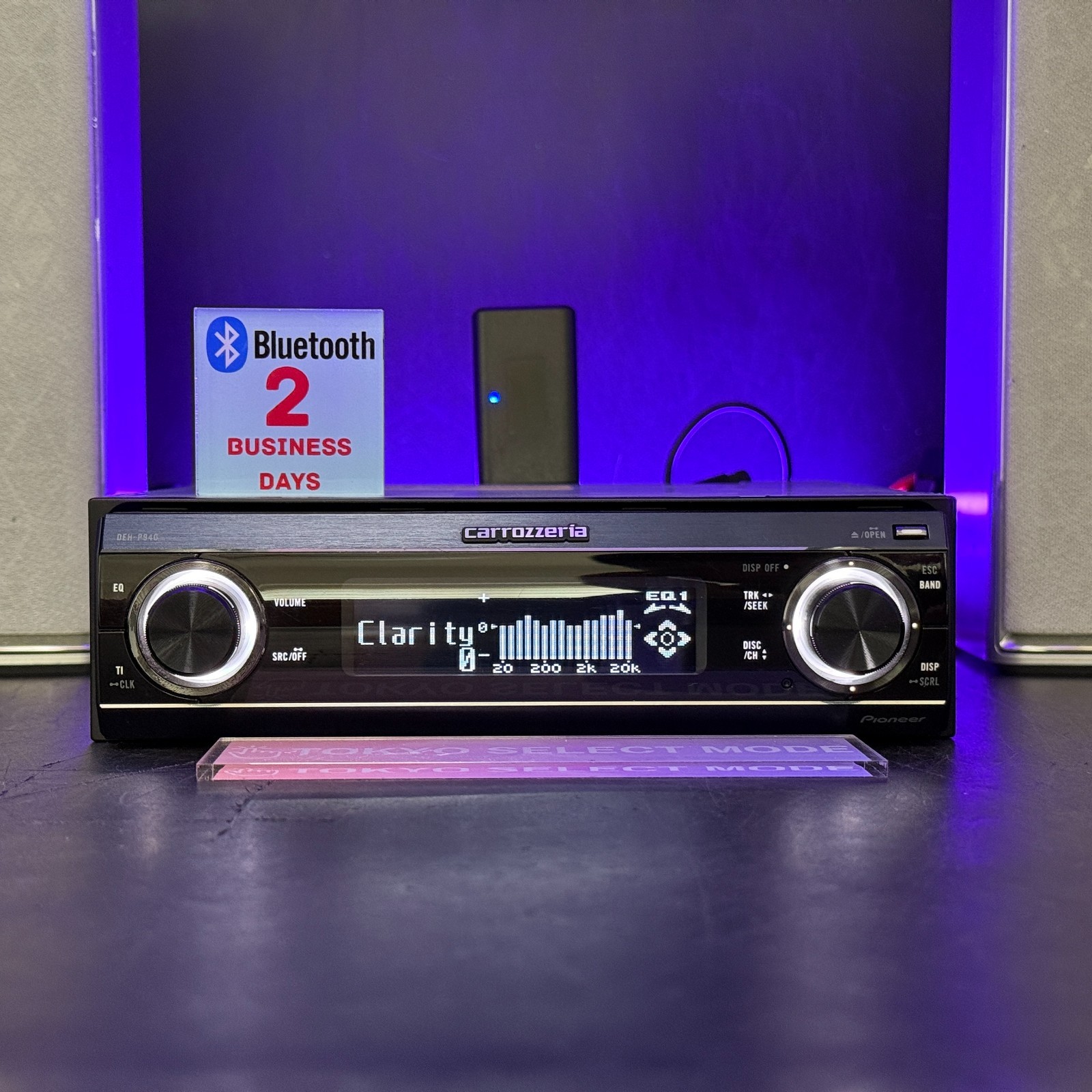 Pioneer Carrozzeria DEH-P940 CD Player DSP SFC AUX 1DIN Added BT Tested In Stock