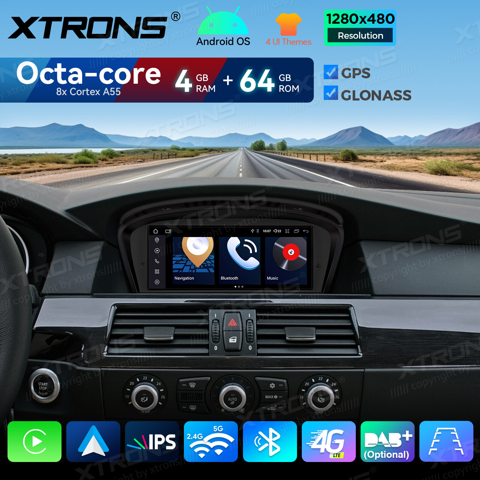 Qulcomm Octa Core Android 12 Car Stereo Radio GPS DSP For BMW 3/5er E60 E90 CCC