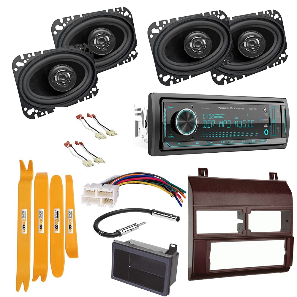 Single Din AM/FM Car Stereo Bluetooth Receiver for 1988-1994 GM C/K 1500 RED