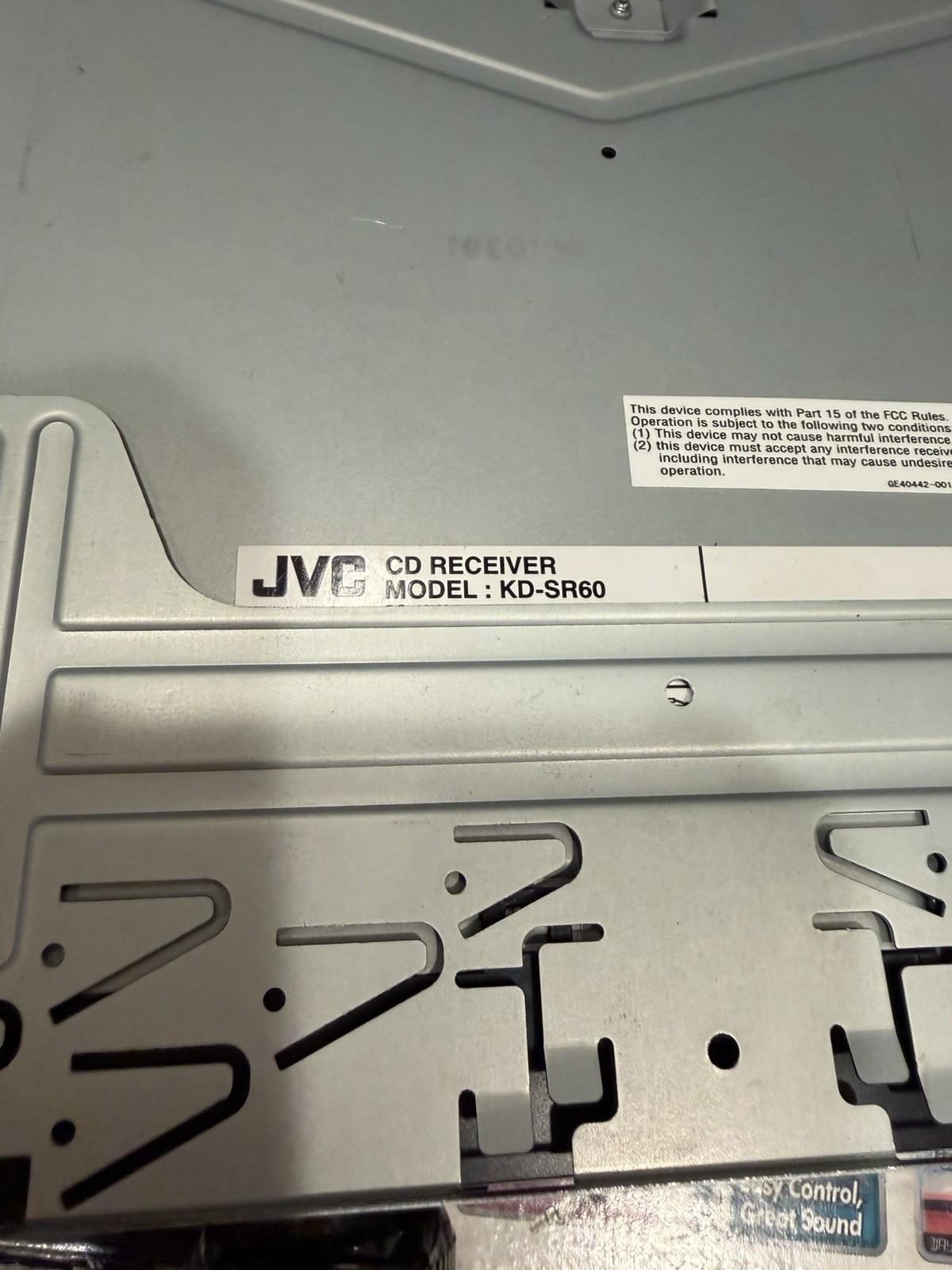 JVC KD-SR60 CD Receiver Car Stereo Radio WMA MP3 WAV