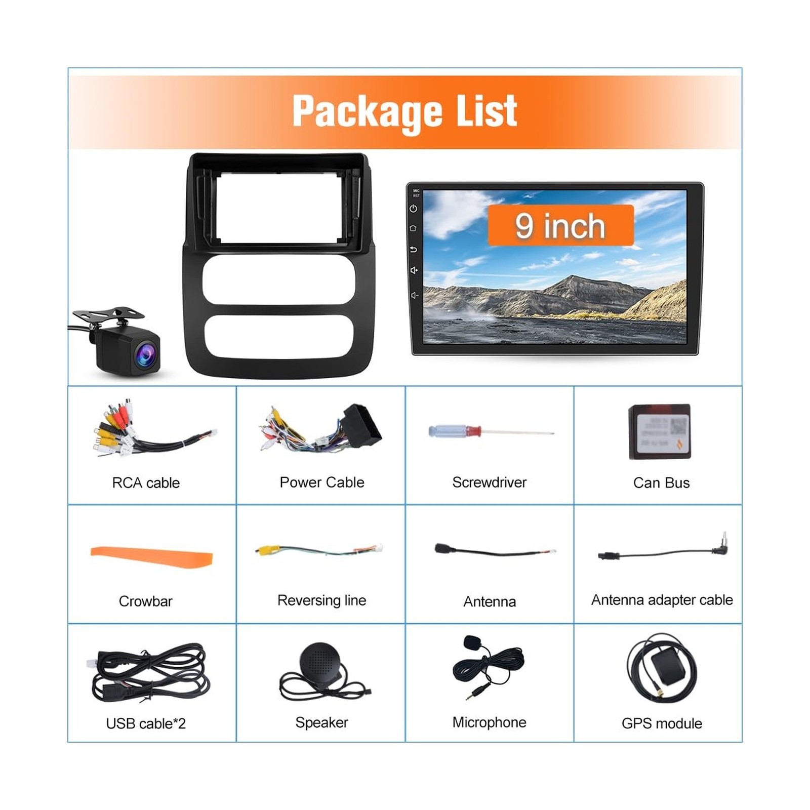 2+64GB Car Radio Stereo for Dodge RAM 2002-2005 Android 13 with Wireless CarP…