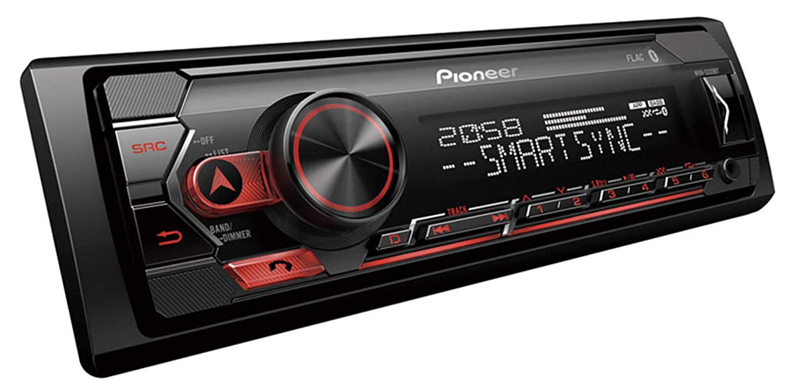 Pioneer MXT-S3266BT Package of 1-DIN Media Receiver & 2 Pairs 6.5″ Speakers