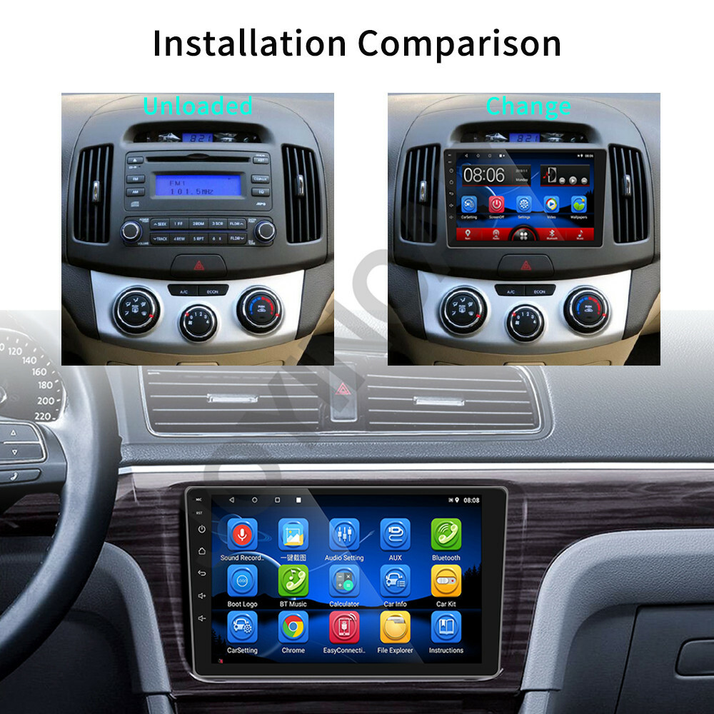 9″ Android 10.1 Car Stereo Radio WIFI FM GPS Navi For Toyota Corolla 07-13+Cam