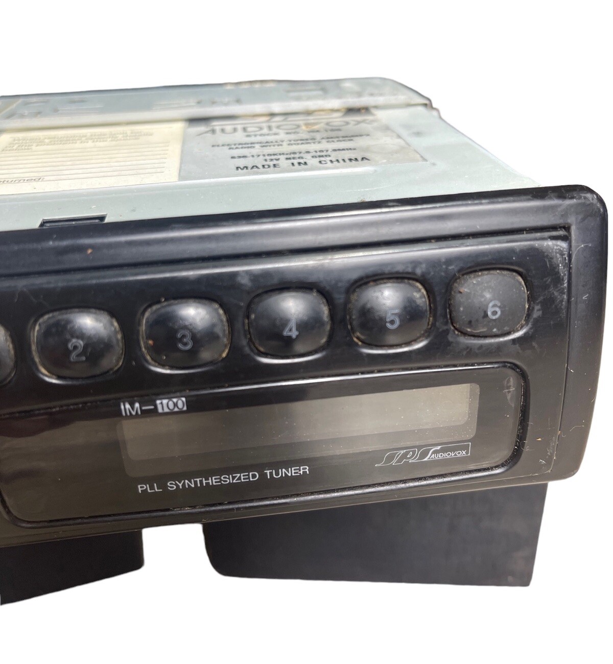 Vintage Audiovox SPS AM/FM Stereo Car Radio, IM-100 For Parts