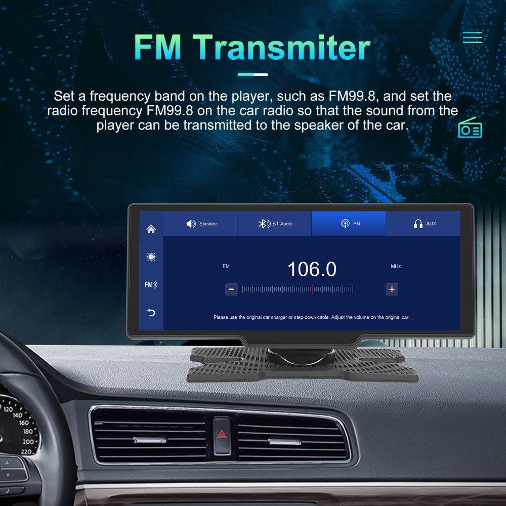 10.26′ 4K Car Wireless Apple CarPlay Android Auto Touch Screen Radio Universa FM