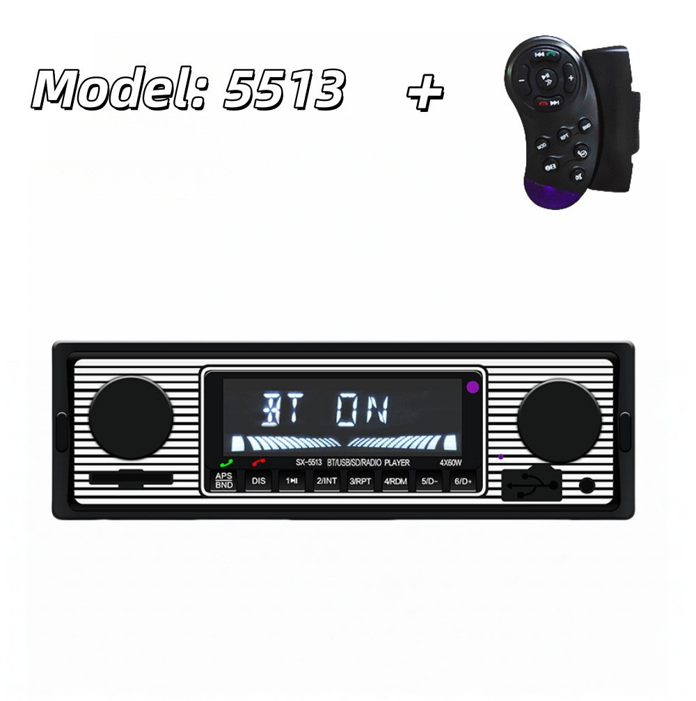 Vintage Bluetooth FM Radio Car Stereo MP3 Player USB AUX Audio Receiver