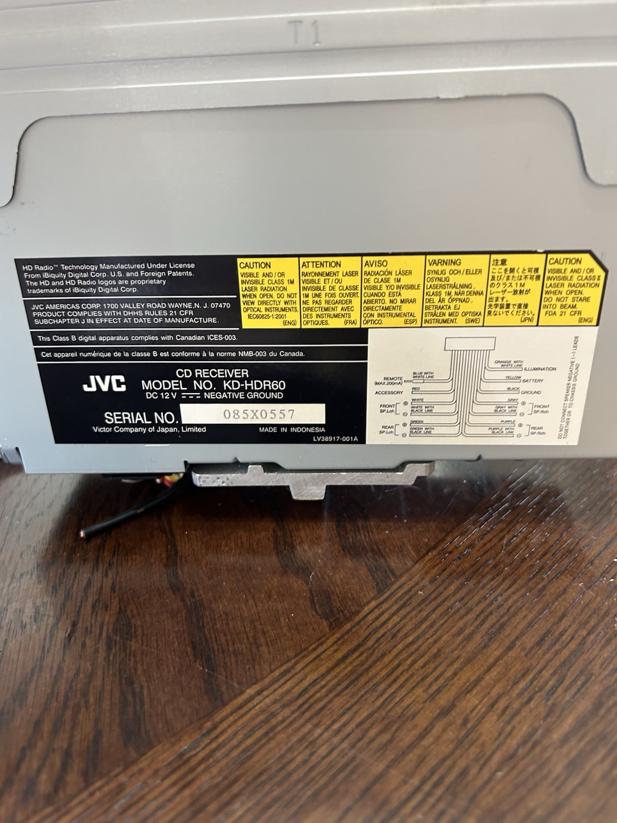 JVC KD-AHD69 HD Radio Cd Player/Receiver W/usb Audio For I Pod/iphone