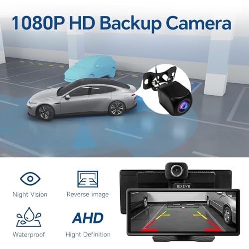 9.3″ HD Touch Screen Car Stereo, Portable Wireless CarPlay & Android Auto,