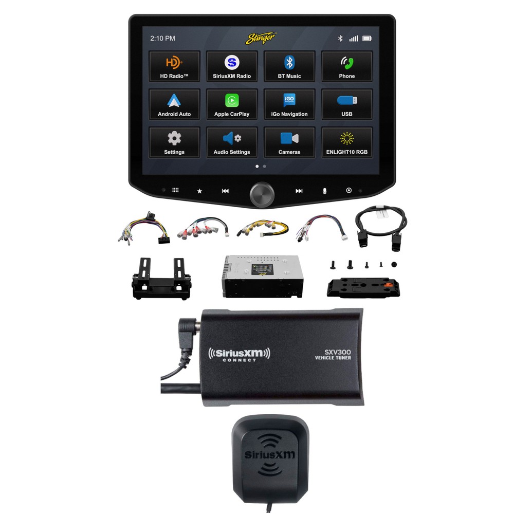Stinger IX210 (HORIZON10) 10″ Multimedia Receiver w/ SiriusXM Tuner
