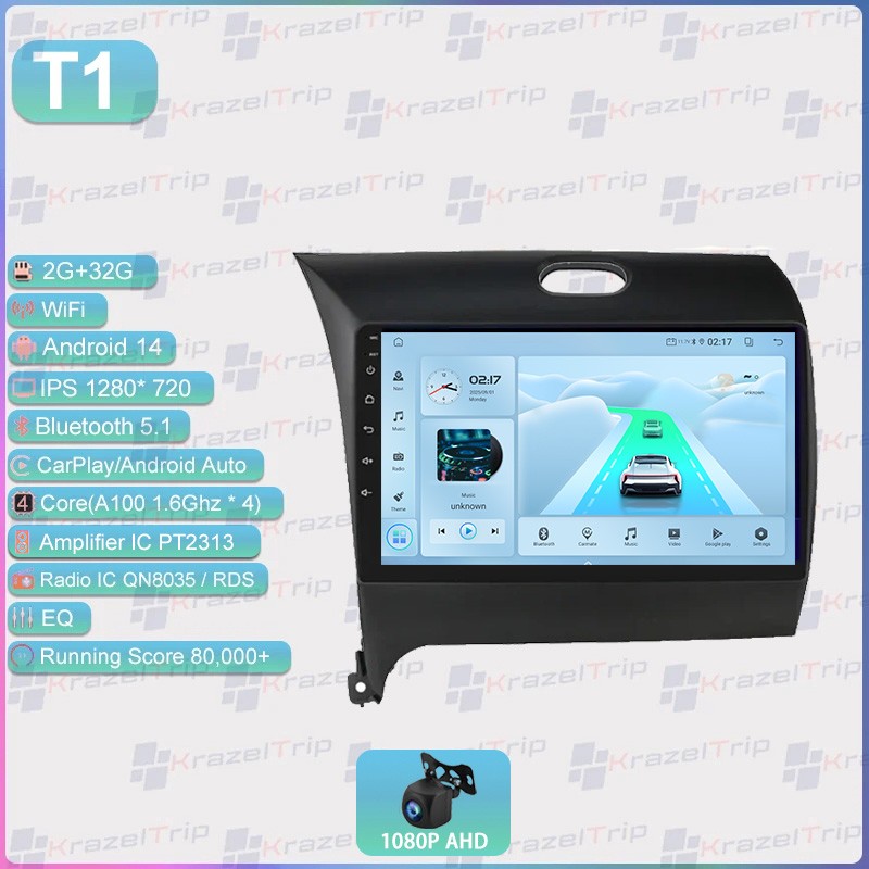 Android 8 Core Carplay Stereo 64G Car Radio for KIA Cerato K3 Forte 2013 – 2017