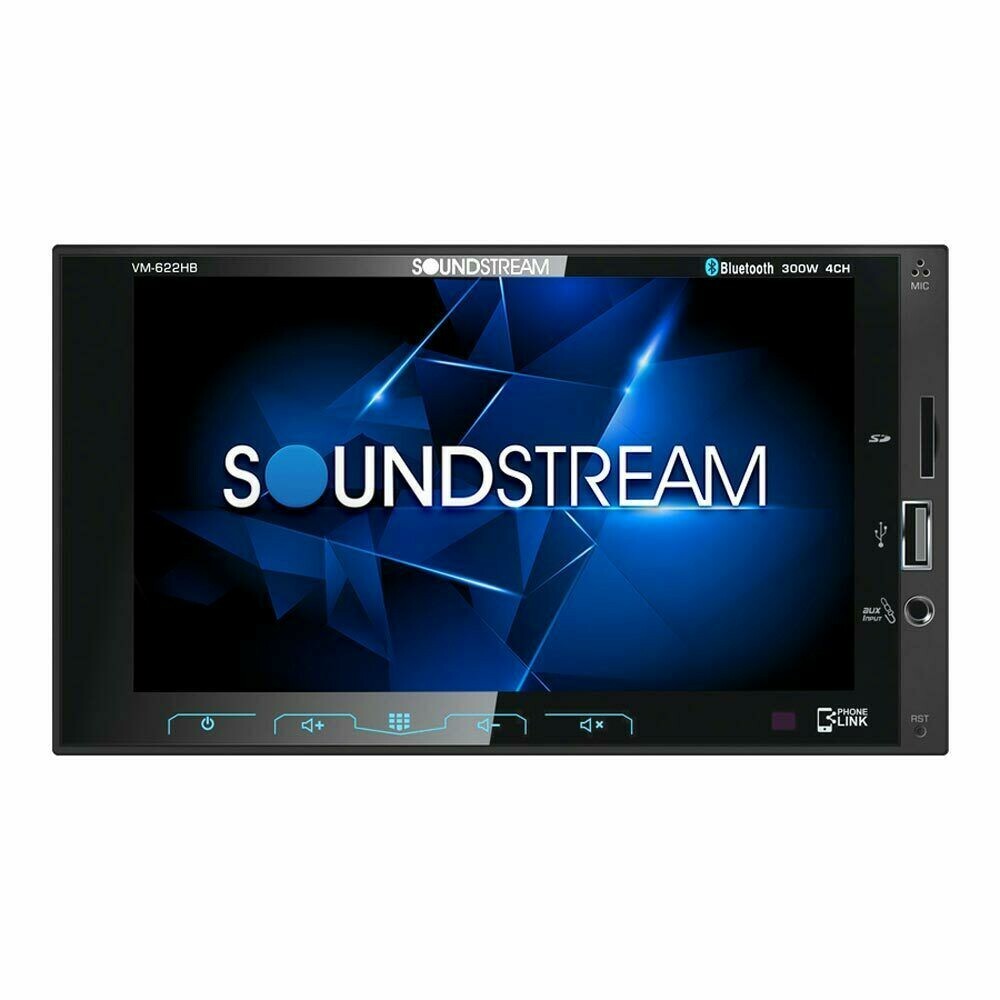 SOUNDSTREAM VM-622HB 2-DIN 6.2″ TOUCHSCREEN BLUETOOTH DIGITAL MEDIA RECEIVER NEW