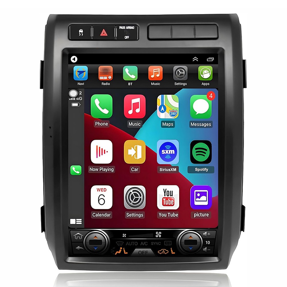 12.1″ Large Car Screen Tesla Style 64G Car Radio Stereo For Ford F150 2008-2012