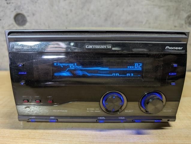 Used Pioneer Carrozzeria FH-P710MD　 2DIN Deck Car Audio WMA MP3 DSP Color Black