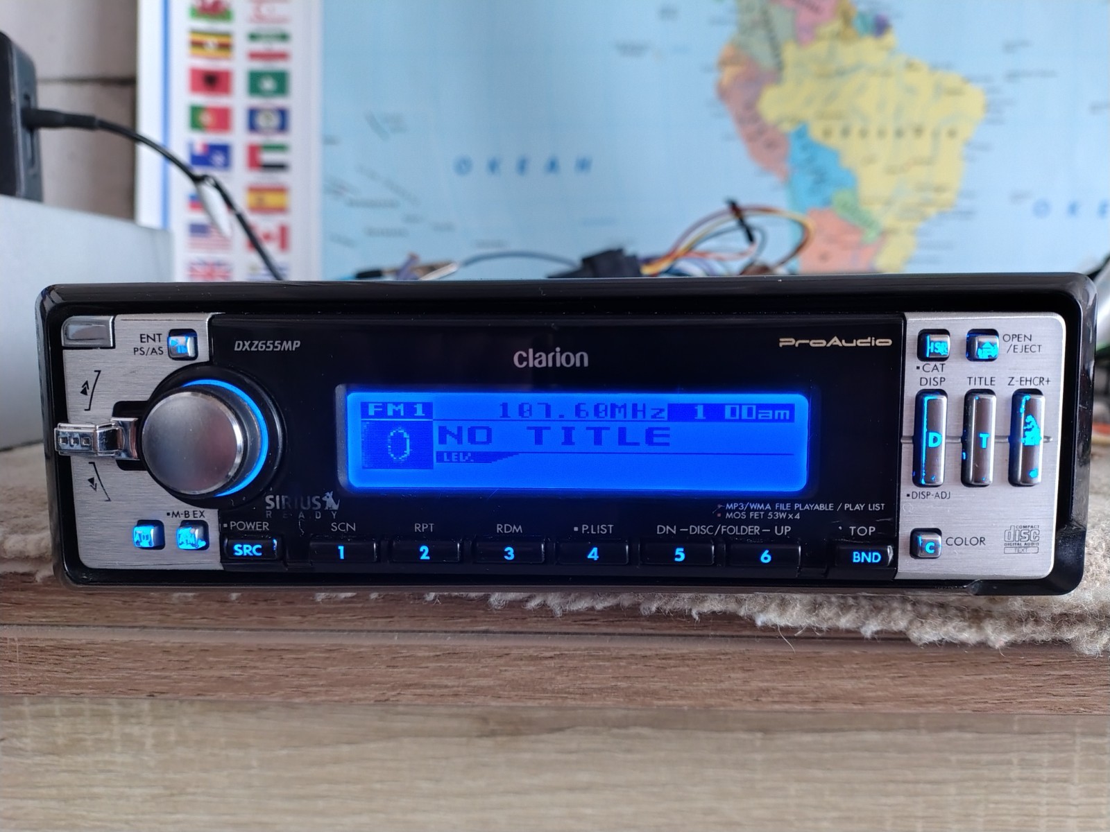 Clarion DXZ-655MP Car Stereo CD Receiver Mobile Media Station Fully Working