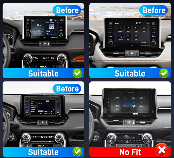 12.3” For 2019-2022 Toyota RAV4 8Core 4+64G Carplay Stereo Radio GPS Android 13