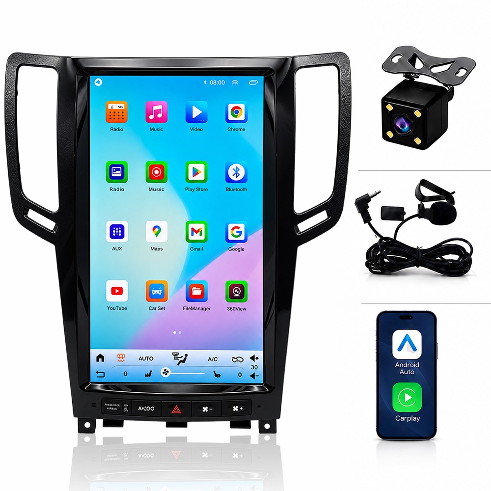 13.8″ For Infiniti G25 G35 G37 2003-2015 Car Radio Player Stereo Gps Navig 64GB