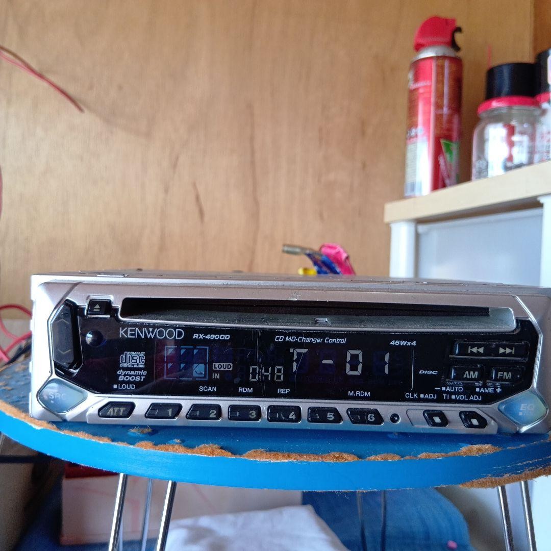 KENWOOD RX-490CD Car Audio Deck 45W x 4 CD MD Changer Control AM FM Radio
