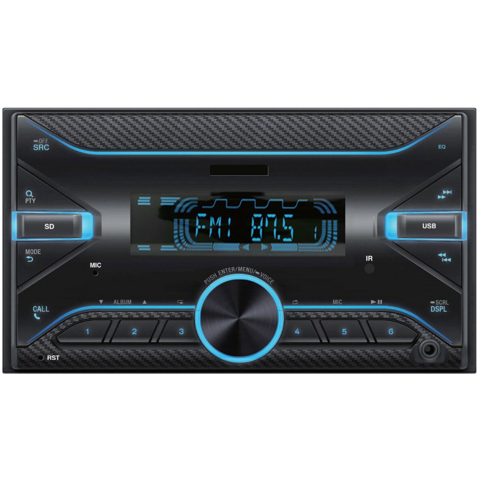 Audiotek 300W 2DIN Car Audio Stereo Receiver Bluetooth FM Radio USB SD Head Unit