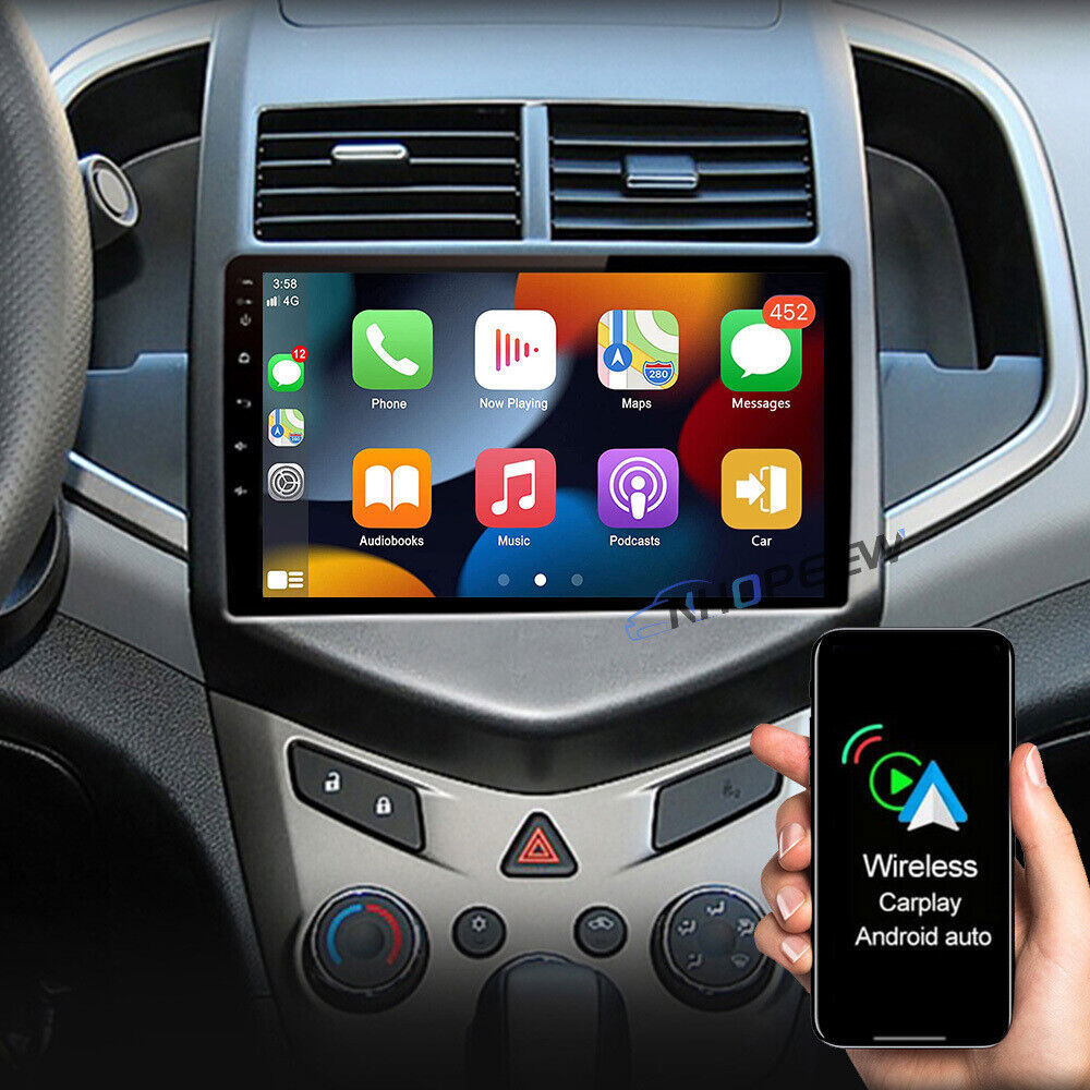 Android 12 Car Stereo Radio GPS NAVI For 2012-2016 Chevrolet Sonic Aveo + Camera