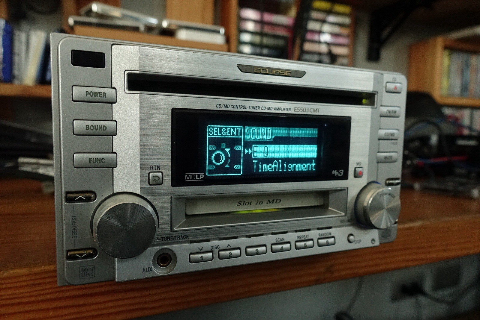 Eclipse E5503CMT.Hi End CD/MD/Aux Player. Copper Chassis.