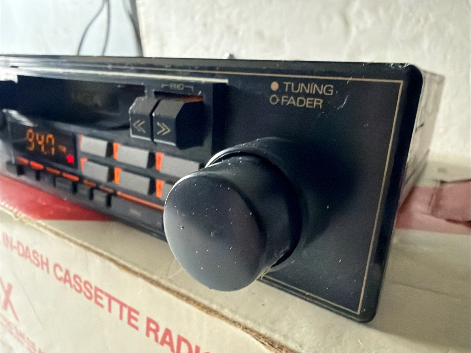 Am Fm Cassette Car Stereo RARE Quality Vintage New Display 2 Knob Shaft By MGA
