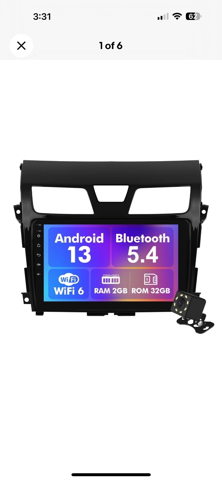 Android 13 Car Radio for 2+32G Nissan Altima 2013-2015 10.1” 1280 * 720 Touc…