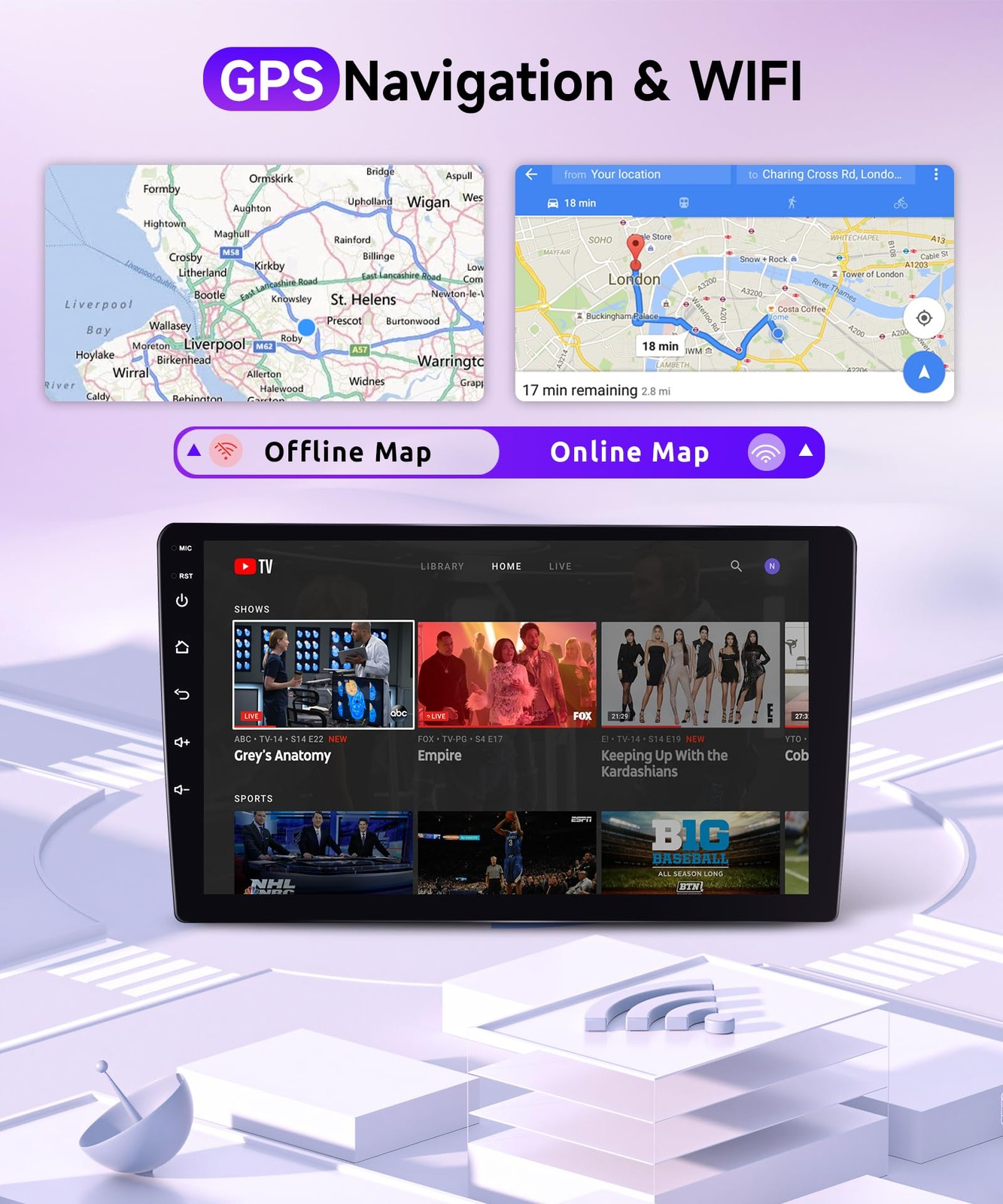 4Core 2G64G Car Radio For Toyota Yaris Vios 2007-2013 Android Car Stereo