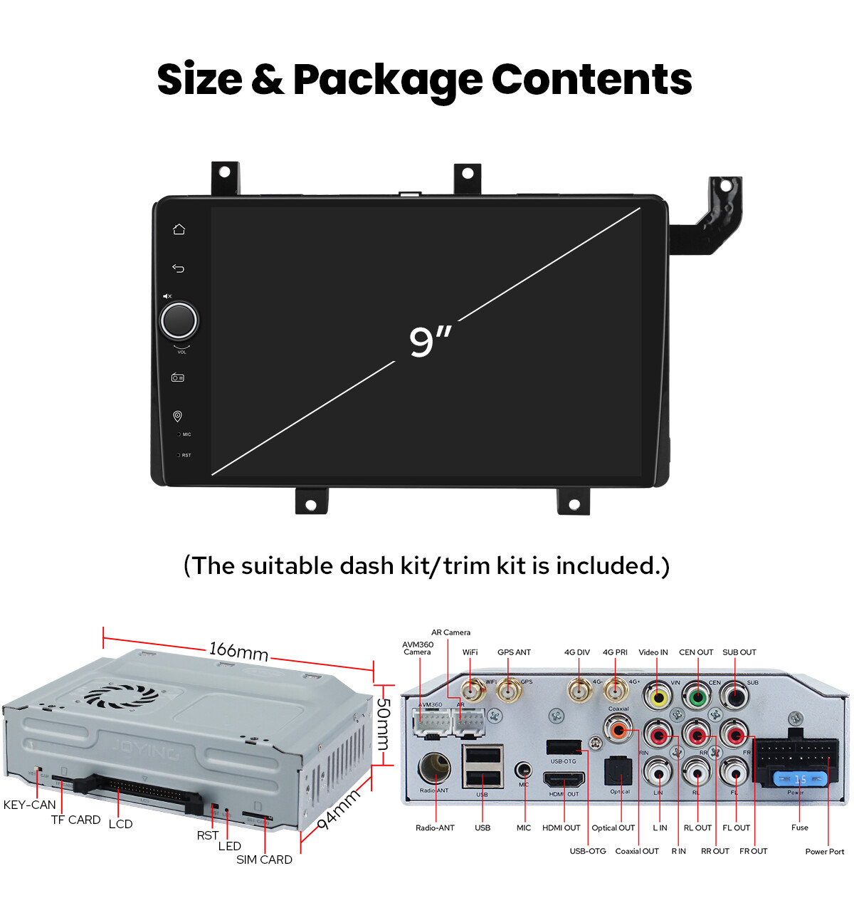 For Toyota Tacoma 2016+ 9 Inch Android 12 Octa Core Car Stereo WiFi Carplay GPS