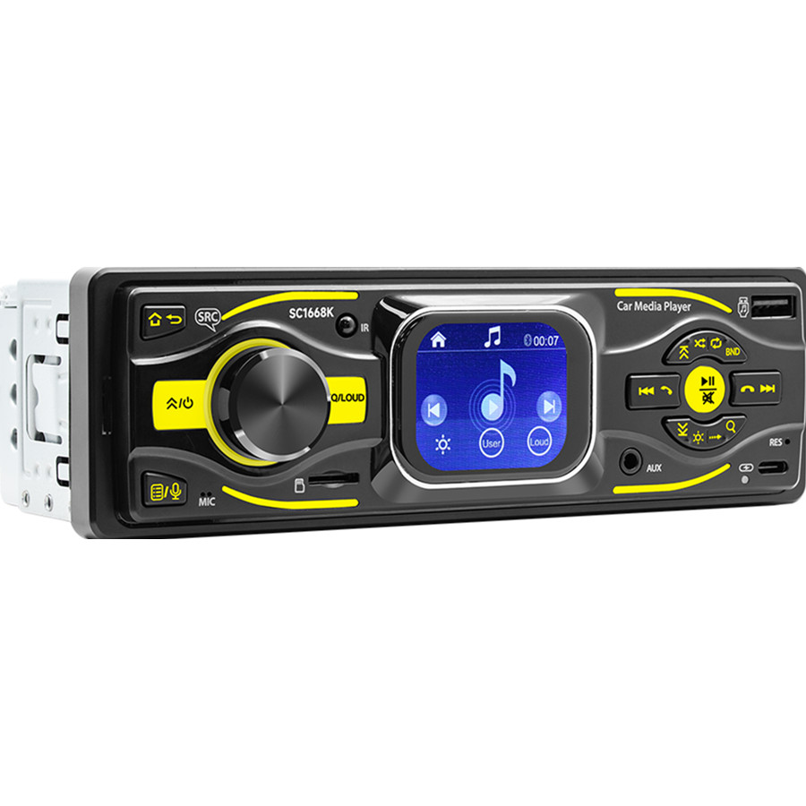 Car MP3 Player Single Din Head Unit FM RCA USB SD AUX HD Screen W/Remote Control