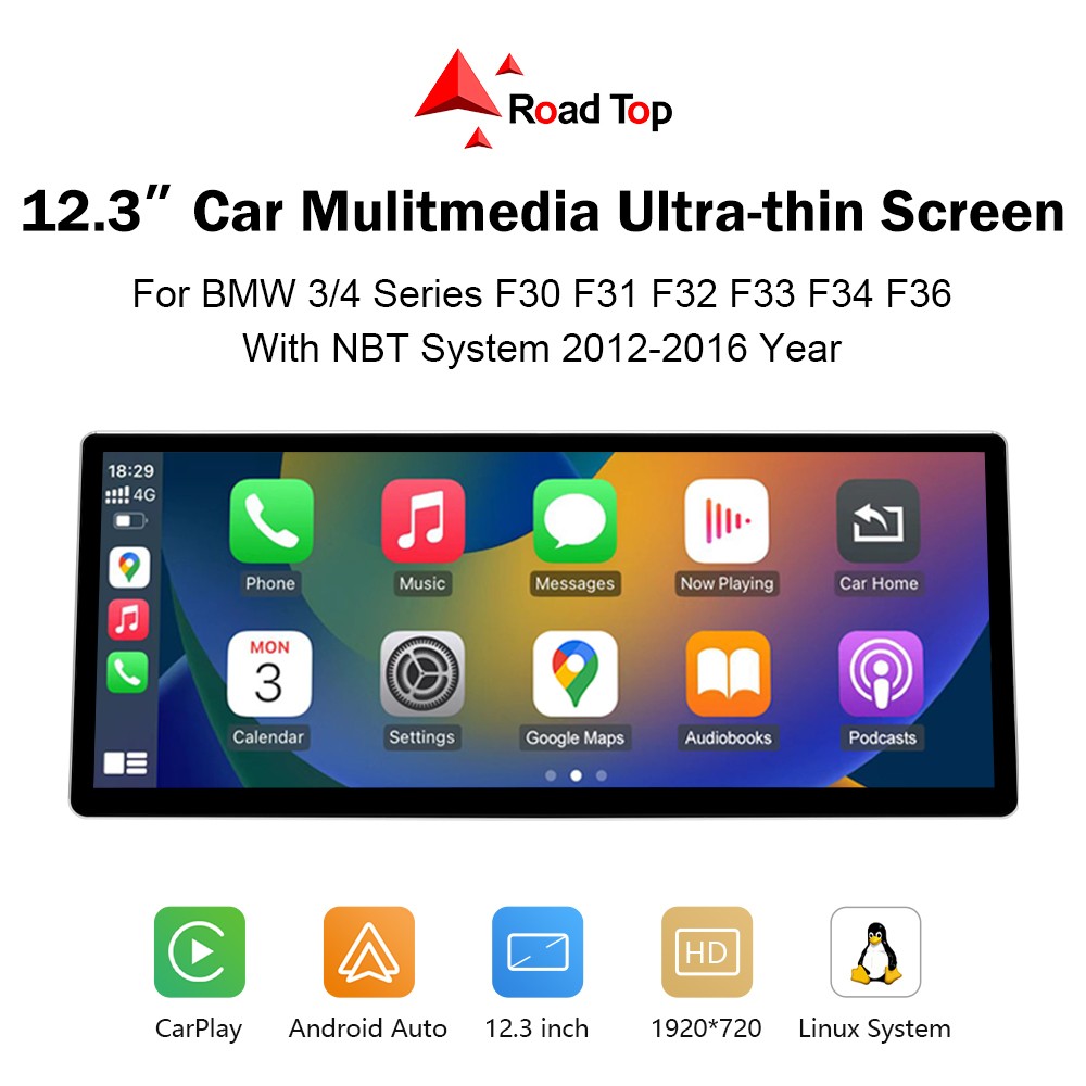 Touchscreen Carplay/Android Auto For BMW 1 2 3 4 F20 F30 F31 F32 F33 F34 F36