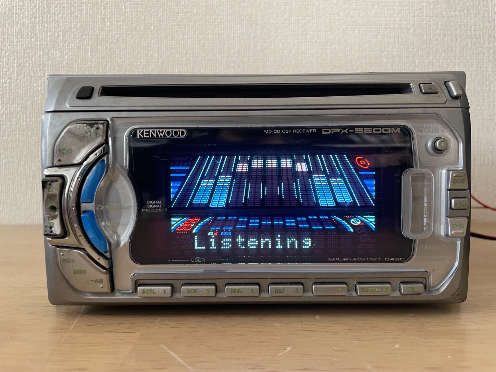 KENWOOD DPX-5200M 2DIN Car Audio CD MD MDLP Player Operation Confirmed Very Good