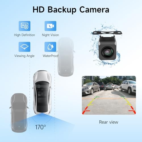 Single Din Car Stereo with Carplay Android Auto,6 Inch in-Cell Touch D65