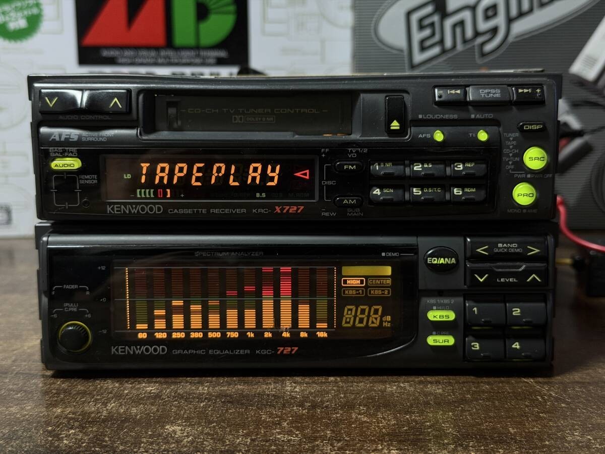 Kenwood KRC-X727 KGC-727 JDM Cassette Receiver Graphic Equalizer – Serviced
