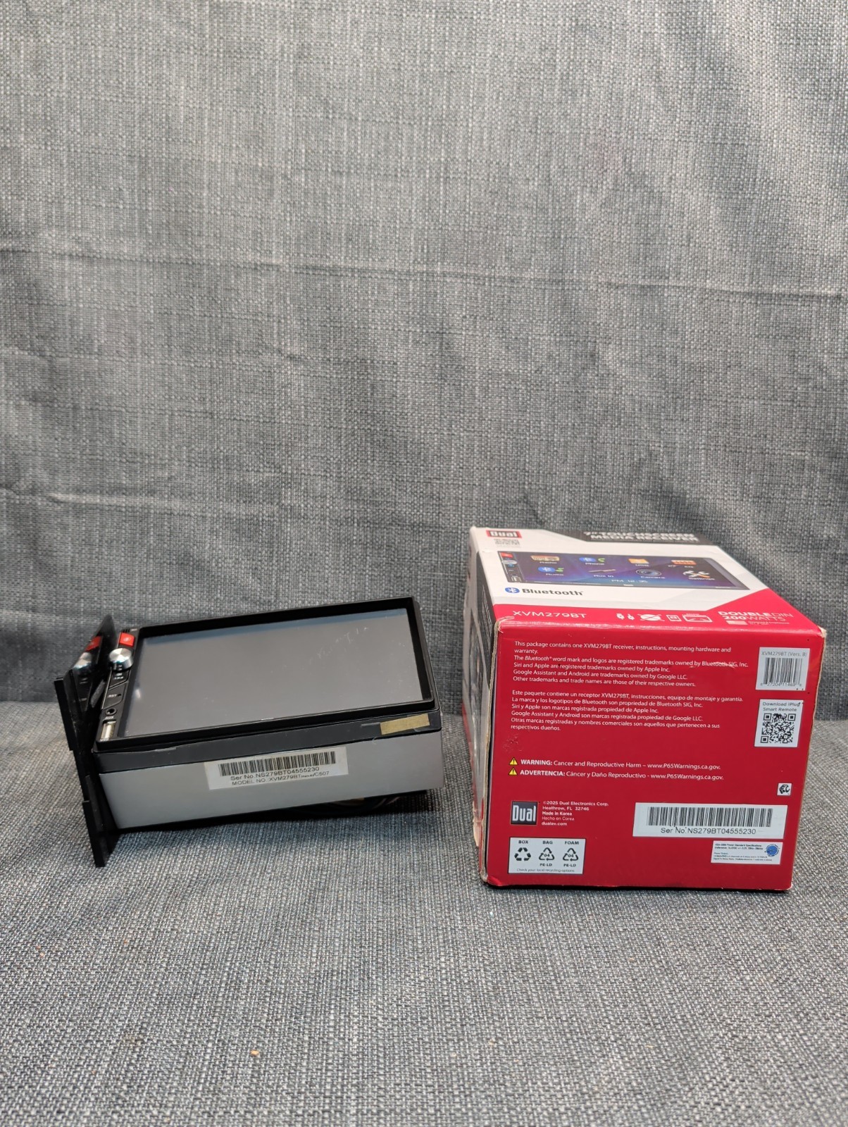 Dual Electronics XVM279BT 7″ Touchscreen Multimedia Receiver Open Box