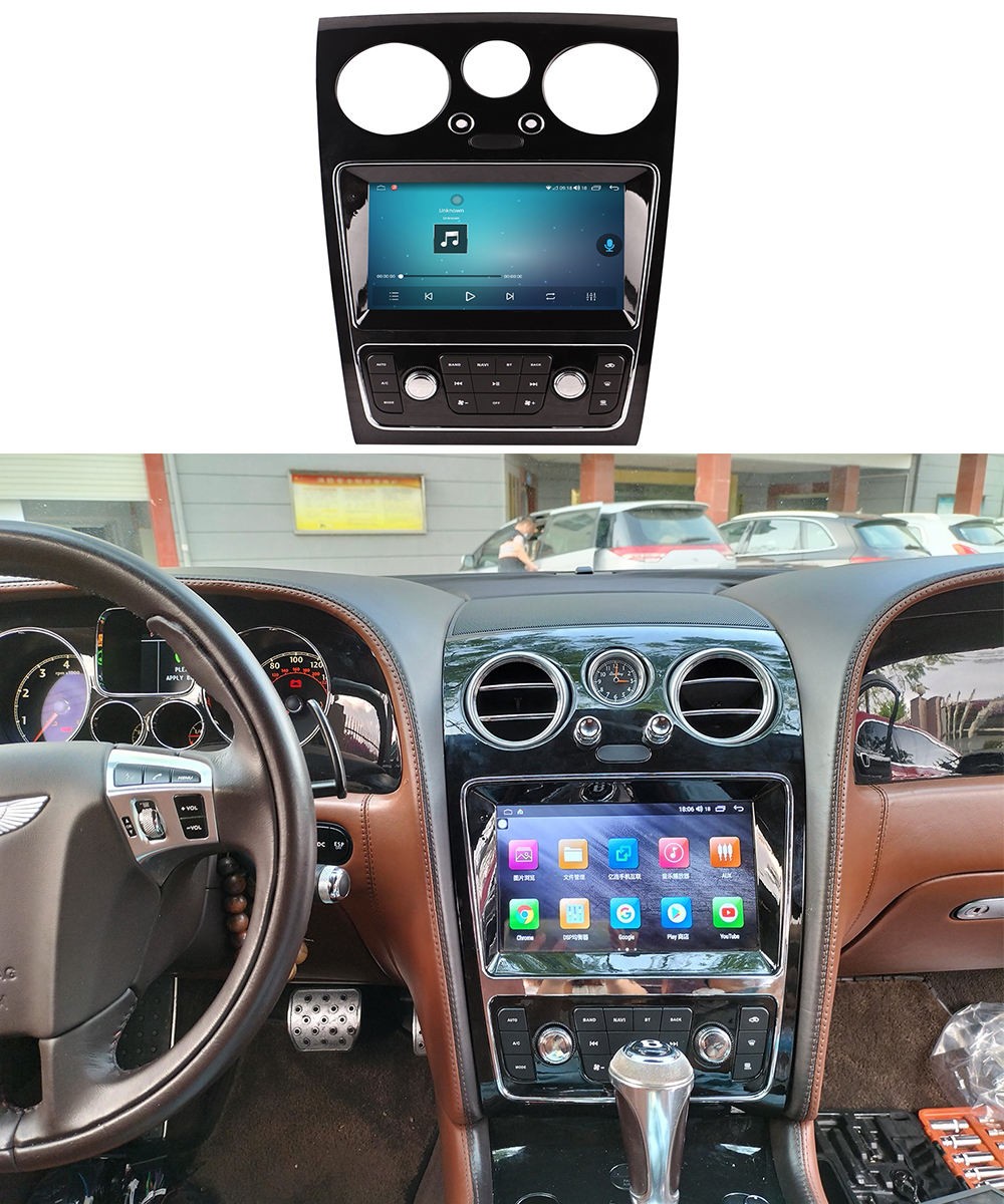 9″ Stereo CarPlay 4+64GB For 05-12 Bentley Flying Spur Continental GT Car Radio