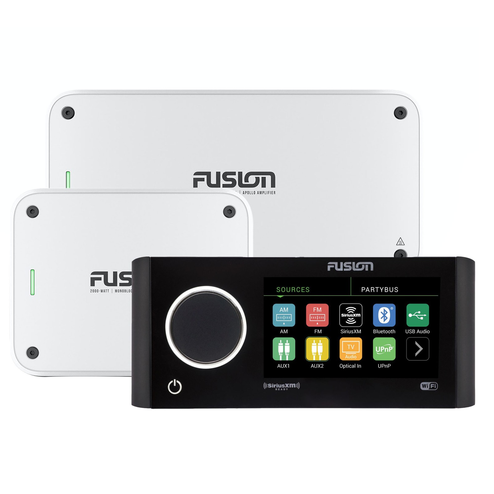 Fusion MS-RA770 Apollo Marine Entertainment System with Amps