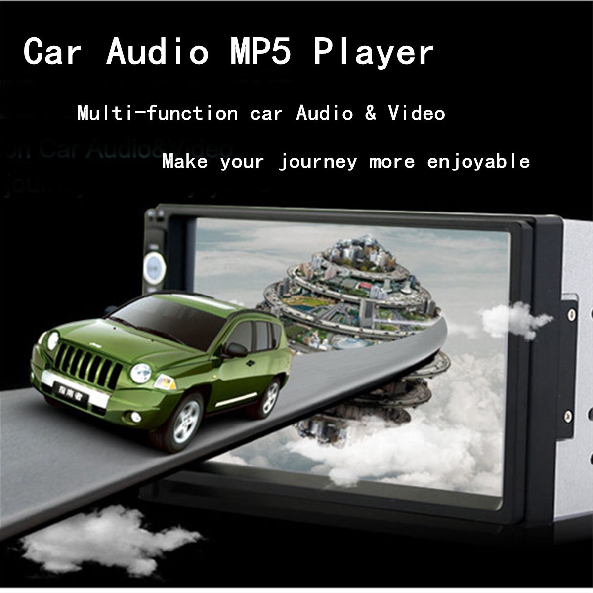 800×480 digital TFT Touch Screen V3.0 Support USB Bluetooth with Backup camera