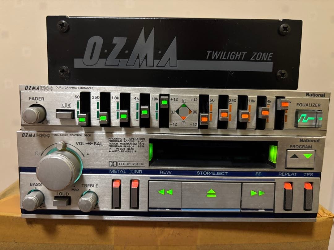 National OZMA Twilight Zone CX-D3007D CX-E300D CX-M701DK JDM Vintage Audio Set
