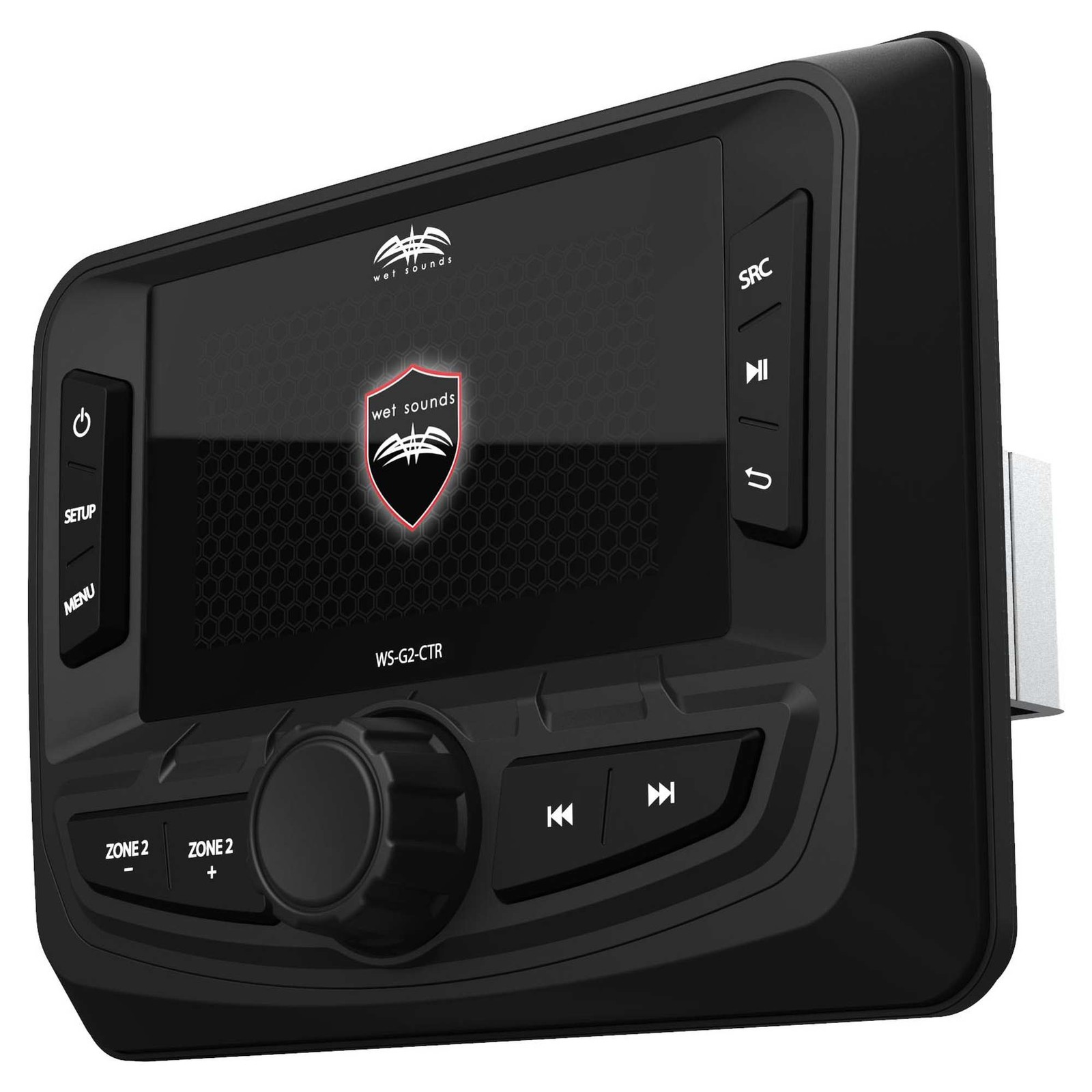 Wet Sounds WS-G2-CTR Wired Transom Remote with Full Color Display for WS-MC-20