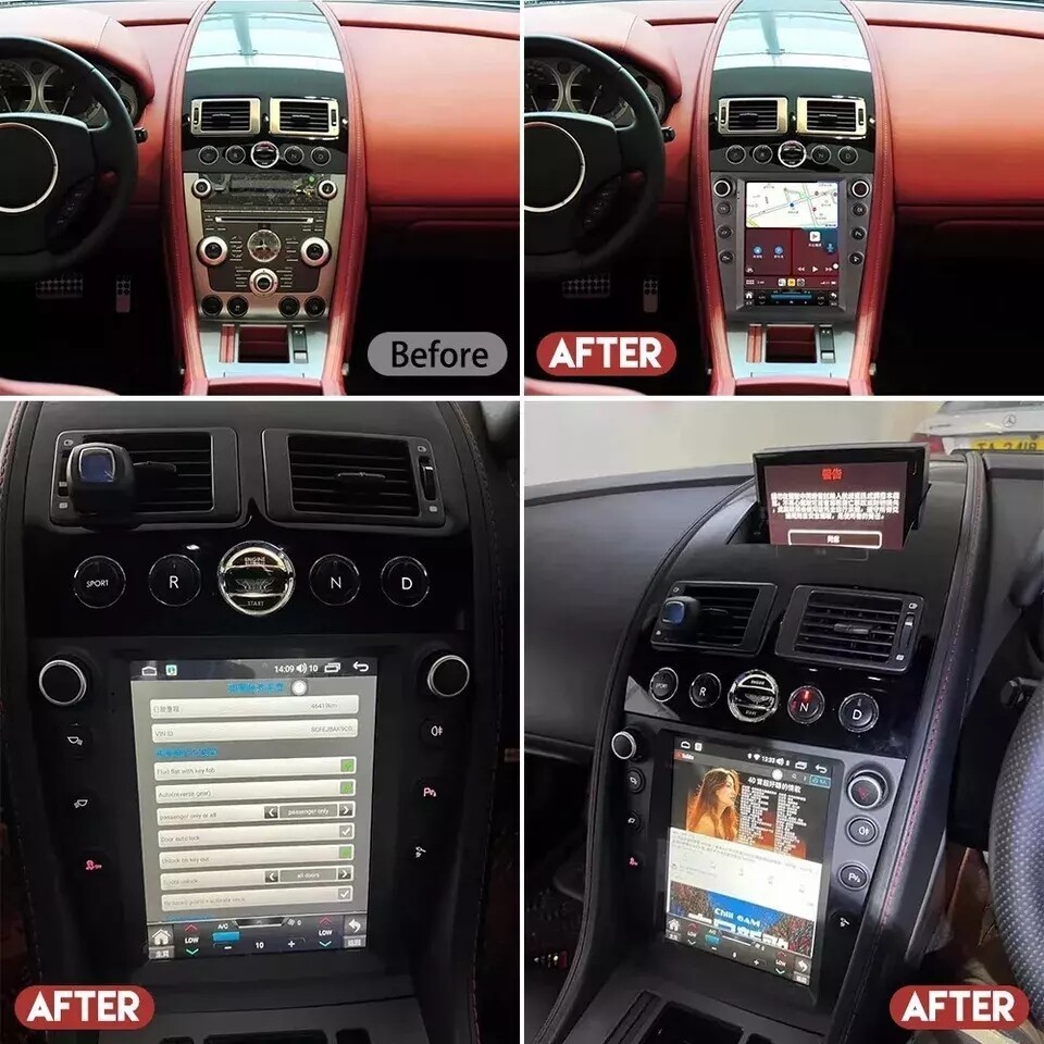 9.7″ 8+256G Android Car Radio Stereo GPS Navi Carplay For Aston Martin 2005-2015
