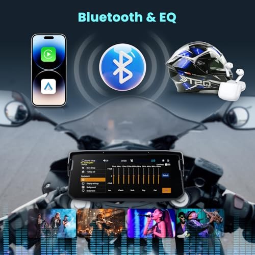 6.86 inch Motorcycle Carplay Screen GPS Navigation System with Wireless