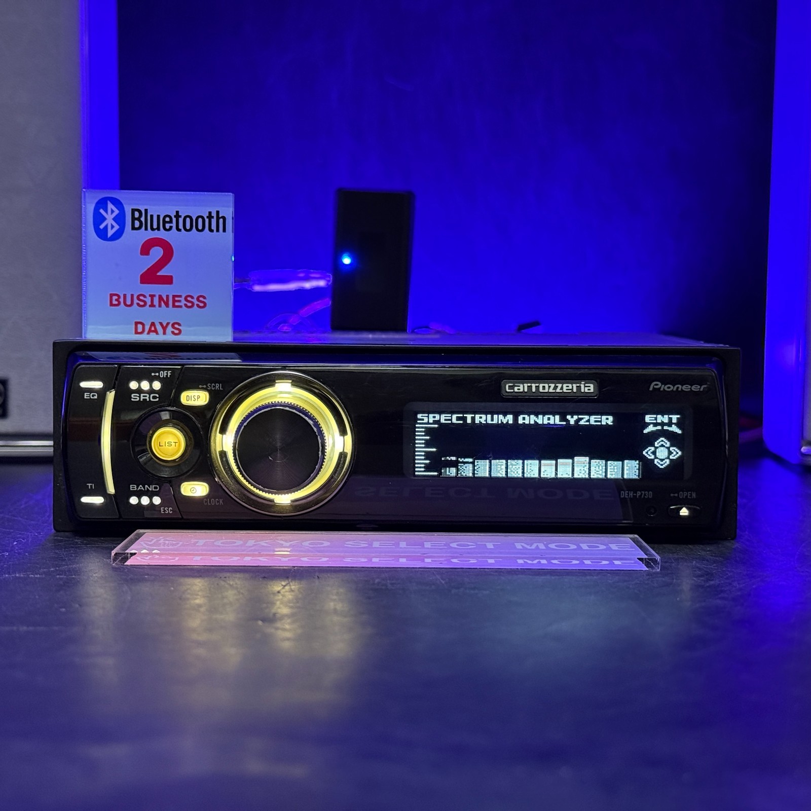 Pioneer Carrozzeria DEH-P730 Car Audio Added Bluetooth 1DIN Dolphin Display JDM
