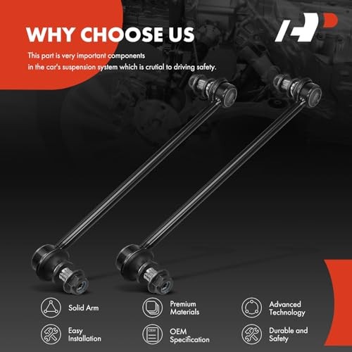 2Pcs Front Sway Bar Links Stabilizer Bar Links, Compatible with Toyota Sienna