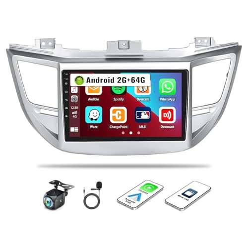 9 Inch Android Car Stereo for Hyundai Tucson 2015-2018 Radio Wireless 2G+64G