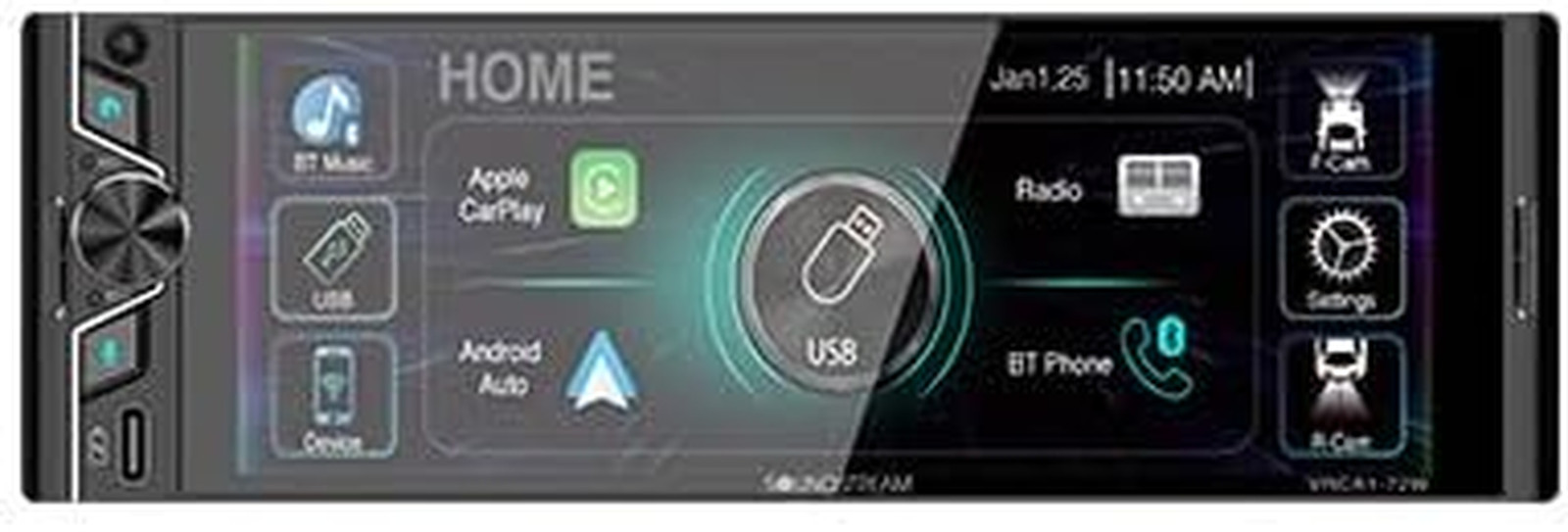 VRCA1-72W 6.7 Inch Apple Carplay & Android Auto Wireless Car Stereo – Single DIN
