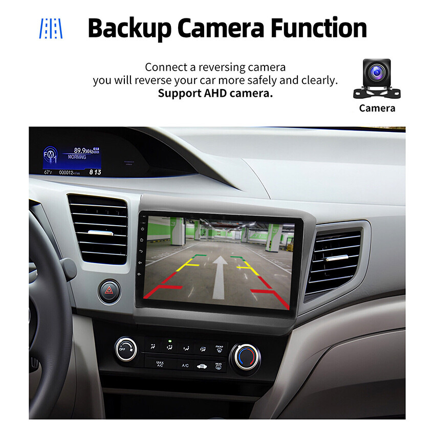 For Honda Civic 2012 Apple CarPlay Auto Android 12 Car Radio Stereo Wifi 2+32G