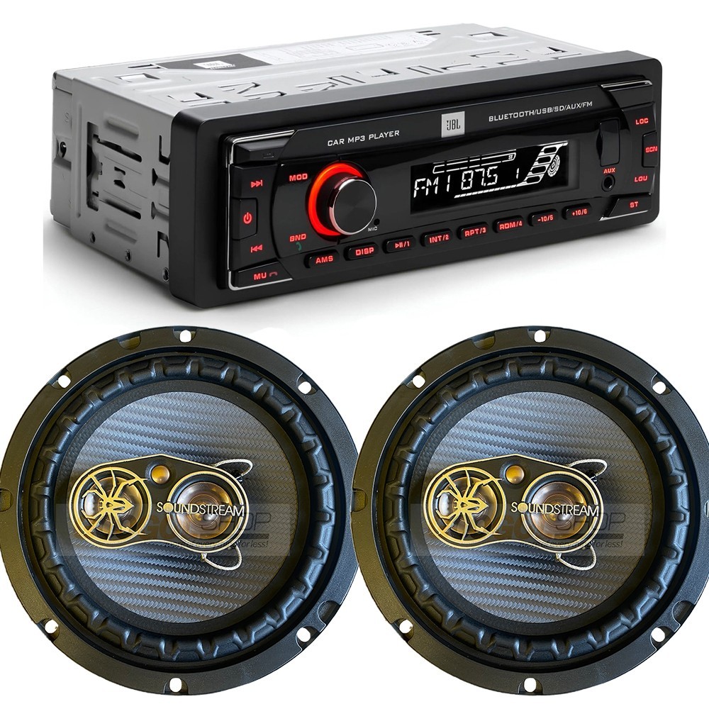 JBL CELEBRITY 100 Bluetooth FM Car Stereo MP3 6.5″ 300W 4-Way Car Speakers PS65