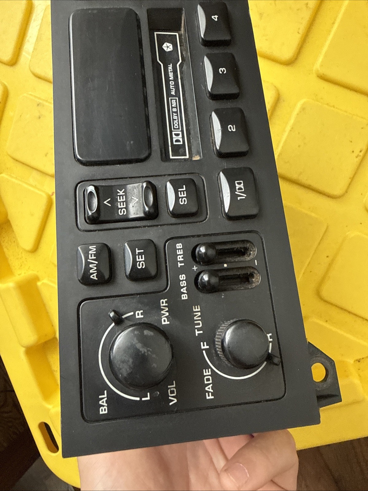 TESTED 2001 Dodge Ram Van Radio Cassette Player P56038933AB RAS Black AM/FM